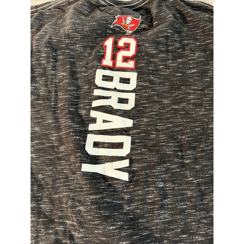 Tampa Bay Buccaneers Fanatics Men’s 2XL Gray Heather NFL Short Sleeve Tom Brady